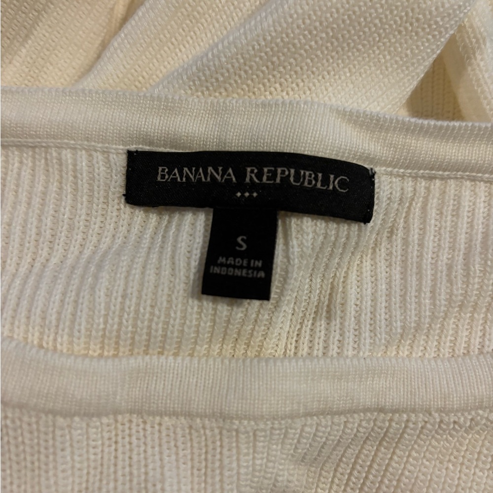 Banana Republic, Cream Colored, Boat Neck, Sweater - Picture 7 of 8